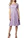 AONOUR Women's Vintage Floral Lace Elegant Cocktail Formal Swing Dress with Short Sleeve