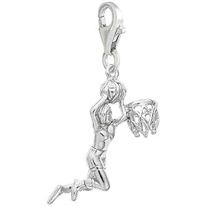 Rembrandt Charms Rabbit Charm - Lobster Clasp, Rhodium Plated, High Polish Finish