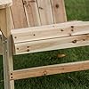 Romayard Wooden Adirondack Chair, Outdoor Fir Unpainted Wooden Chairs for Outdoor, Garden, Lawn, Deck Chair, Natural…