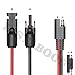 Solar Cable Compatible with MC4 Connector to SAE Adapter 10AWG Wire Cable 16.5in/42cm for RV Solar Panel
