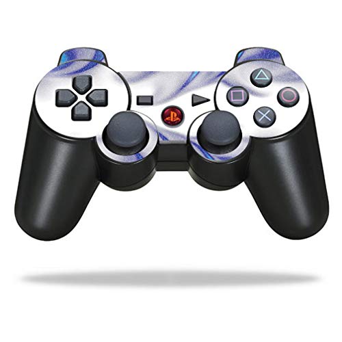 MightySkins Glossy Glitter Skin for Sony PlayStation 3 PS3 Controller - Blue Fi…