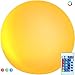 SWEETIME 8 Inch Led Glowing Ball Light, Cordless Kids Night Light, Rechargeable Orb Floating Pool Light with Remote, 16 RGB Colors Changing Teen Girl Room Mood Lamp, Mother's Day Party Decor Light.