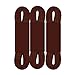 FOOTMATTERS Elastic Stretch Flat Shoelaces - 30 Inch - Brown - 3 Pair Pack