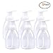 Oval Clear Plastic Soap Dispenser Pump Bottles with White Plastic Tops 10oz Capacity 6 Pack (Soap Dispenser Set) primary
