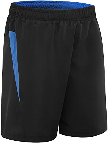 HSFEO Men's Quick Dry Workout Running Shorts 8.5" Mesh Liner Inside Pocket