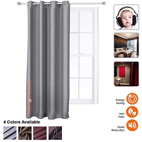 Acepunch Super Soft Blackout Curtains Thermal Insulated Noise