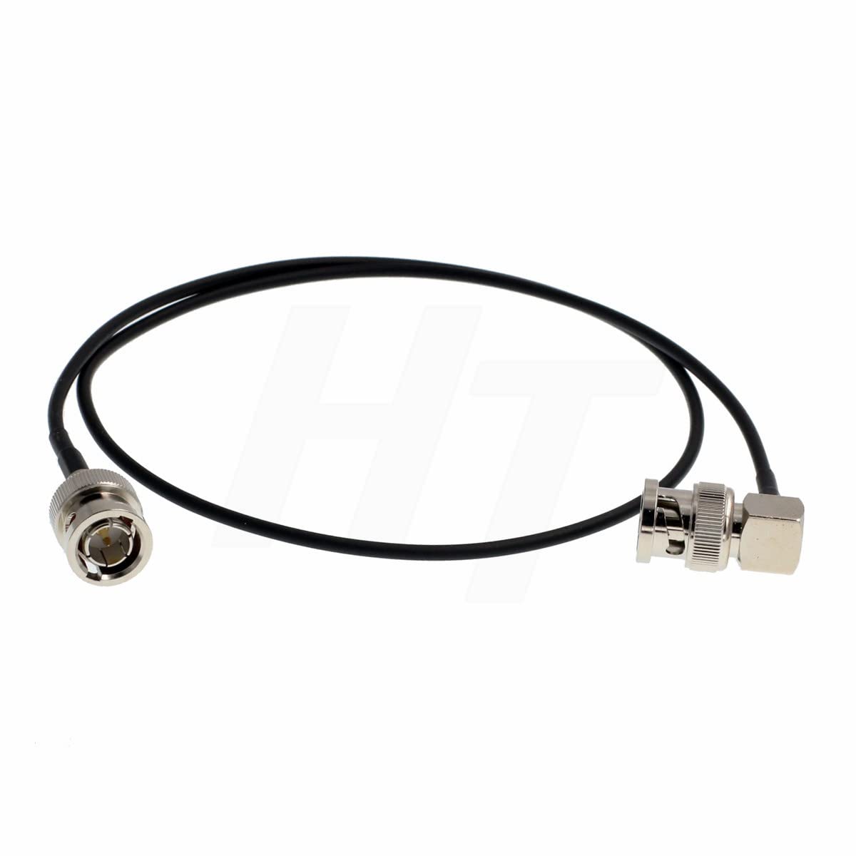 HangTon 3G HD SDI BNC Video Coaxial Cable for Teradek Atomos Portkeys ALEXA DSMC2 Camera Monitor Transmitter, Black Shielded RG174 15cm