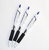 Uni-ball Jetstream Extra Fine Point Retractable Roller Ball Pens,-rubber Grip Type -0.5mm-blue Ink-value Set of 3