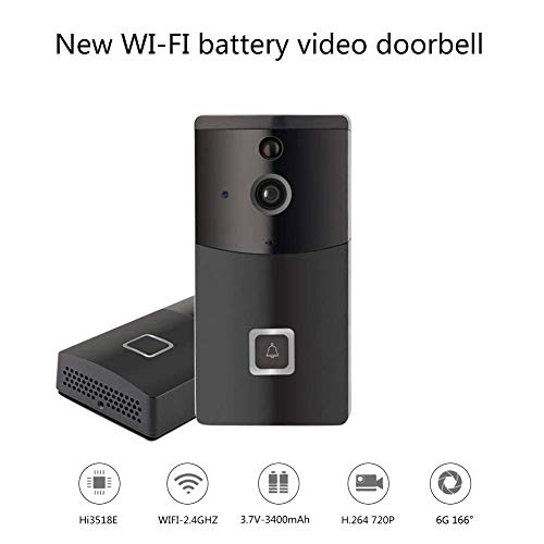 herva Remote Viewing Video Intercom Without Battery Without TF Card, WiFi Smart Video Doorbell B10 Mobile Phone APP - Thumbnail 2