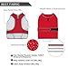 MIGOHI Reflective Waterproof Windproof Dog Coat - Warm Jacket Reversible Stormguard Winter Vest for Small to Large Dogs (Red, XL)