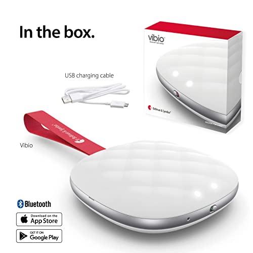 Bellman & Symfon Vibio Bluetooth Wireless Bed Shaker Wake Up Alarms, Vibrating Alarm Clock for