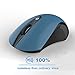 Wireless Mouse, MCHEETA 2.4G Laptop Portable Silent Mouse, Slim Optical Quiet USB Mice for Computer, PC, Notebook, Chromebook, MacBook Pro/Air,(Blue)