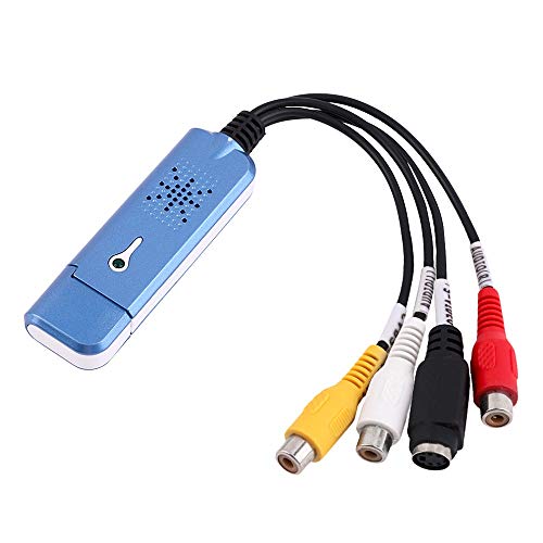 USB 2.0 Video Capture Card Converter Audio Video Grabber Adapter TV Tuner for Computer Win XP 7 8 10 NTSC PAL