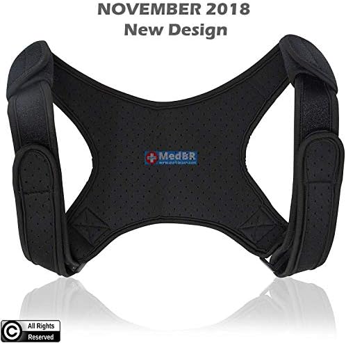 Back Posture Corrector for Men and Women | Discreet Under Clothes Clavicle Brace Corrective Shoulder Support Strap Forward Neck Upper Straightener Best Correct