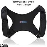 Back Posture Corrector for Men and Women | Discreet Under Clothes Clavicle Brace Corrective Shoulder Support Strap Forward Neck Upper Straightener Best Correct (Model 2)