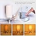 Touch Control Nightstand Lamp, Ambimall Bedside Table & Modern Accent Desk Lamp with Cylinder Shaped Natural Fabric Shade, Minimalist Table Lamps Perfect for Bedroom/Living Room(No Bulb Included)