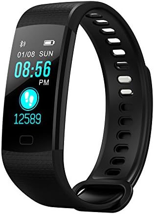 Activity Tracker, Y5 Customized Activity Tracker with Heart Rate Monitor, 14 Sports Modes Smart Watch IP67 Waterproof Bluetooth Pedometer for Men, Women and Kids