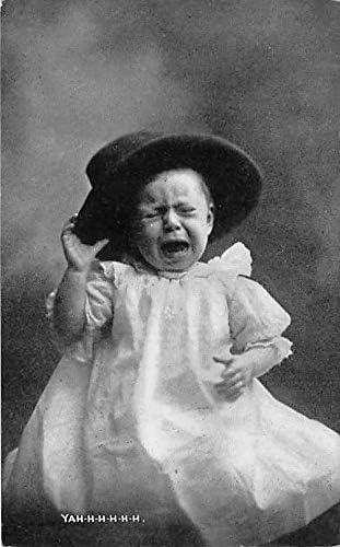People And Children Photographed On Postcard Old Vintage Antique Post Card Crying Baby Unused At Amazon S Entertainment Collectibles Store