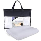Super Soft Bath Pillow , BONUS Travel Case and Soft Removable Cover, Extra Large Suction Cups, No More Mold Quick Drying Mesh