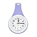 UPIT Water Drop Shape Water Resistance Clock Purple 10.5 x 4 x 21cm (4.13 x 1.57 x 8.27 inch)