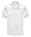 Ivyrobes Mens Tab-Collar Short Sleeves Clergy Shirt White