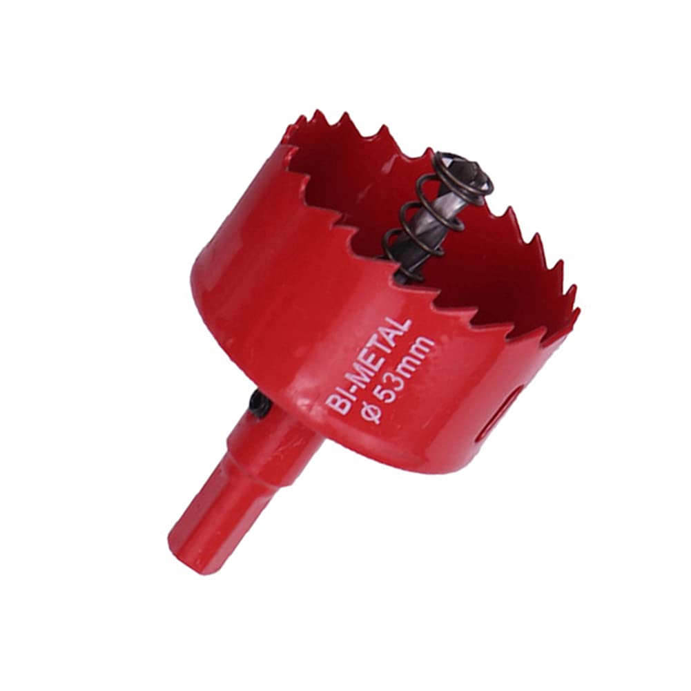 Zhongtou 53mm Hole Saw M42 Bi-Metal Hole Cutter and Hexagon Arbor with Centring Metal Drill Bits Holesaw Kit for Plastic, Aluminium, Wood, Drywall, Pipe, Fiberboard