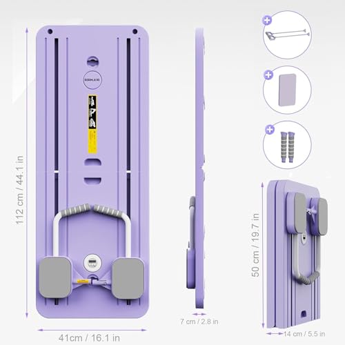 VIVESOL PUEBLOMART Máquina de Esquí Plegable para Casa con Pantalla LED, Entrenador de Esquí Simulado, Equipo de Ejercicio para Piernas y Cadera, Aparato de Fitness Compacto