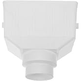 Angoily Cups Drainage Connector Plastic Gutter Supplies for Outdoor Downspout Yard Catcher Xmm Rain Adapter Diverter