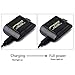XCSOURCE 1100mAh Rechargeable Li-ion Battery (2-Pack) + Desktop Charger + Micro USB Cable for SJ4000 Sport Camera BC426