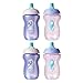 Tommee Tippee Spill-Proof Toddler Sportee Bottle Sippy Cup, 12+ Months, Girl - 10 Ounce, Pack of 4