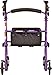 NOVA Journey Steel Rollator Walker, Purple