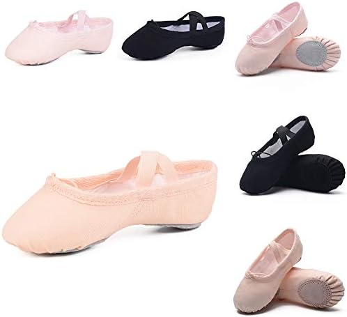 Ruqiji Ballet Shoes for Girls/Toddlers/Kids/Women, Canvas Ballet Shoes/Ballet Slippers/Dance Shoes, Better Fit