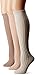 Muk Luks Women's 3 Pair Pack Cable Knee High Socks, Multi, One Size