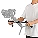 Dazzne Ronin S Dual Handle Grip Ronin SC Extended Handle Grip Applicable for Ronin SC/Ronin S/MOZA Air 2 Gimbal Stabilize