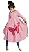 FTSUCQ Girls Casual Swing Special Occasion Printed Cotton Loose Maxi Dresses Pink