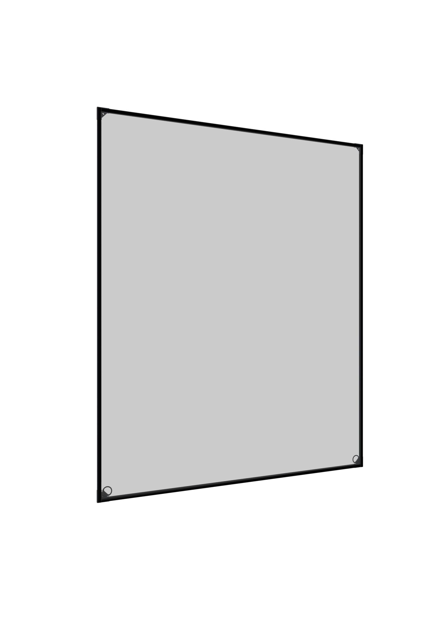 Windhager Insect Protection Magnetic Frame with Pollen Protection for Windows, Tension Frame with Pollen Protection Fabric, Magnetic Fly Screen, Mosquito Screen, 100 x 120 cm, Anthracite