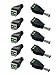 5 Male and 5 Female 12v DC Power Jack Adapter Connector for Led Strip CCTV Camera