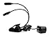 Mighty Bright 51810 Duet2 Clip On Music Stand Light, 4 Bright White LEDs on 2 Flexible Necks, Durable, 4 Brightness Settings, Includes Gig Bag, Battery Life of 20 Hours plus Included AC Adapter