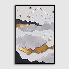 Framed Home Artwork Abstract Colorful Scenery for Living Room Bedroom