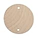 1.5 Inch Wooden Tags Round Wooden Circles with Hole for DIY Decoration, 200 Pcs