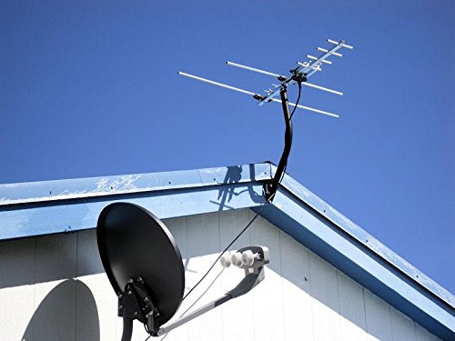 cable i can hdtv to coaxial connect HDTV Miles Antenna with Outdoor 1byone Roof 60 Digital