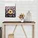 Sunflower Wall Art Inspirational Canvas Print for Bathroom Wall Décor Black and White Yellow Flowers Field Painting Funny Floral Picture Modern Framed Posters Office Classroom Home Decor 12x16in