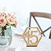 ElekFX Table Numbers 20 Pack 1-20 Wedding Wooden Table Number with Base, Party Table Numbers Double Sided Design Table Holder for Wedding/Party Reception and Decoration (M)