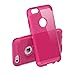 LUVVITT [Ultra Armor] Shock Absorbing Case Best Heavy Duty Dual Layer Tough Cover for Apple Phone 6 / Phone 6s (4.7) - Neon Pink