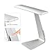 LED Desk Lamp, Hapurs Touch Sensitive Controller LED USB Dimmable Rechargeable Portable Lightweight Table Reading Study Lamp Light(Silver)