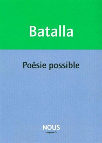 Poésie possible