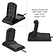 Simpeak Charger Dock for Fitbit Blaze, 2 in 1 Replacement Charging Stand with USB Cable for Fit bit Blaze, Phone Holder for Desk (Black)