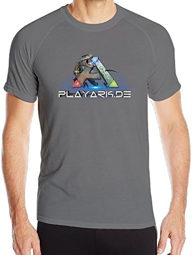 IEFFAT Men's ARK Survival Evolved Ark Logo Sport Quick Dry Short Sleeved T Shirts