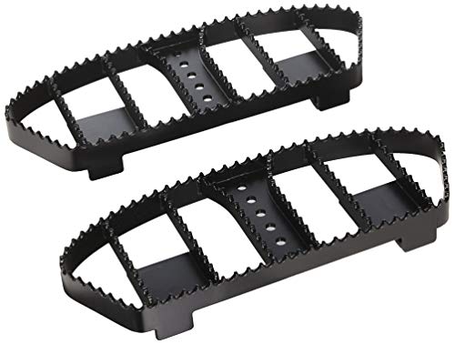 Burly Brand Floorboard Style Foot Pegs for Rider - Serrated Claw Grip, Steel, Satin Black Powder Coated Finish, For Most Harley Davidson Touring, Softtail, and Trike Motorcycles, 1 Pair (B13-1050B)
