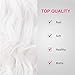 Imstyle Snow White Wig Lace Front Wigs for Women Drag Queen Party Cosplay Natural Silver White Long Fluffy Wavy Body Wave Synthetic Wig Lace Frontal Glueless Wig Cap High Density Heat Resistante Hair
